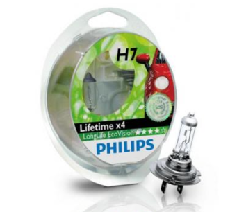 H7 12V- 55W (PX26d) (������. ���� ������) LongLife EcoVision (2��.)