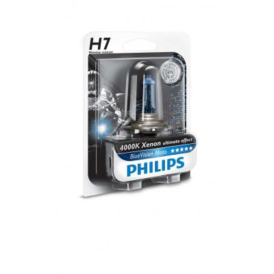 H7 12V- 55W (PX26d) (����� ����� ����-�����.�����.) BlueVision Moto