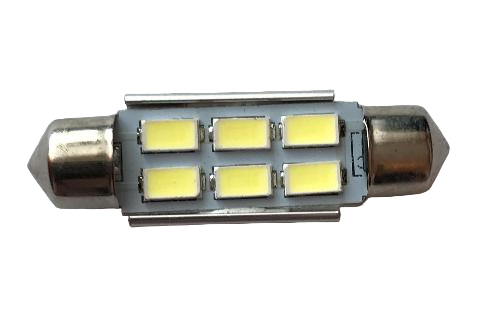 T11x39 24V  6SMD 5630SMD canbus WHITE 