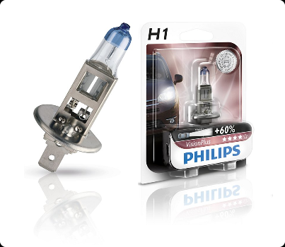 H1 12V- 55W (P14,5s) ( +60% �����) Vision Plus ������� (1��.)