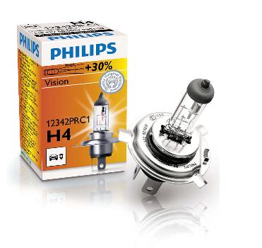 H4 12V- 60/55W (P43t) ( +30% ) Vision (Premium)