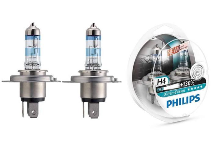 H4 12V- 60/55W (P43t) (+130% �����)  X-treme Vision (2��.) + ��������� ��������