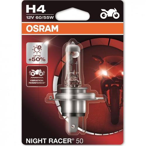 H4 12V- 60/55W (P43t) ( +50% �����) Night Racer 50 (������� 1��.) Moto