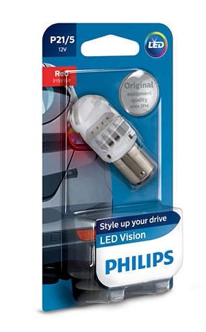 P21/5W 12V-21/5W (BA15d) LED RED (������� 1��.)