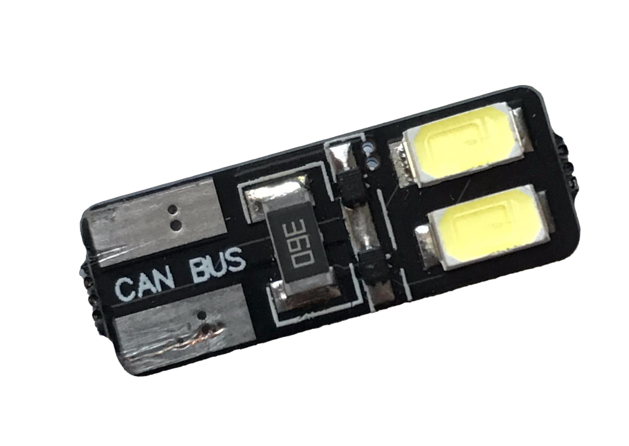 T10 12V ��������� 4SMD 5630SMD canbus,double sides WHITE �������