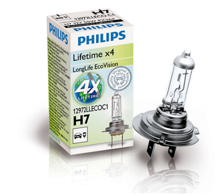 H7 12V- 55W (PX26d) (������. ���� ������) LongLife EcoVision