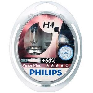 H4 12V- 60/55W (P43t) ( +60% �����) Vision Plus (2��.)