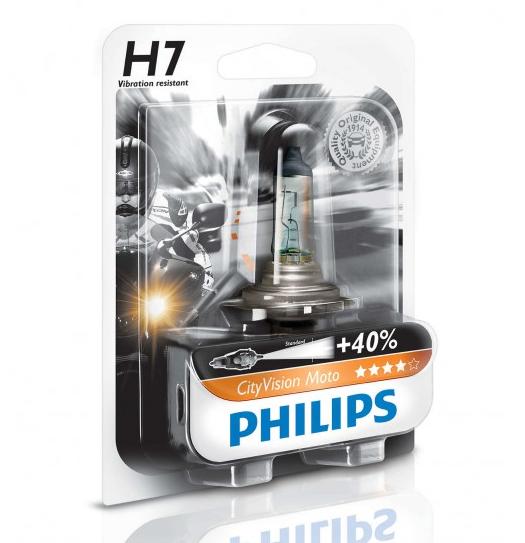 H7 12V- 55W (PX26d) ( +40% �����; ����� ����� ����) CityVision Moto