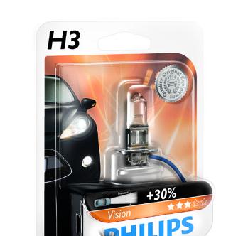 H3 12V- 55W (PK22s) ( +30% ) Vision (Premium)  (1.)