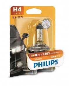 H4 12V- 60/55W (P43t) ( +30% ) Vision (Premium)  (1.)