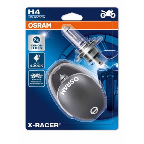 H4 12V- 60/55W (P43t) ( +20% �����; ������������) X-Racer (������� 2��.) Moto