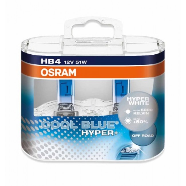 HB4 12V- 51W (P22d) (����-���������. ����) Cool Blue Hyper+ (2��) DuoBox