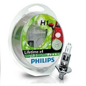 H1 12V- 55W (P14,5s) (������. ���� ������) LongLife EcoVision (2��)